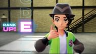 Rank up to E by defeating Trainer Canari (Image via YouTube/@Mixeli)